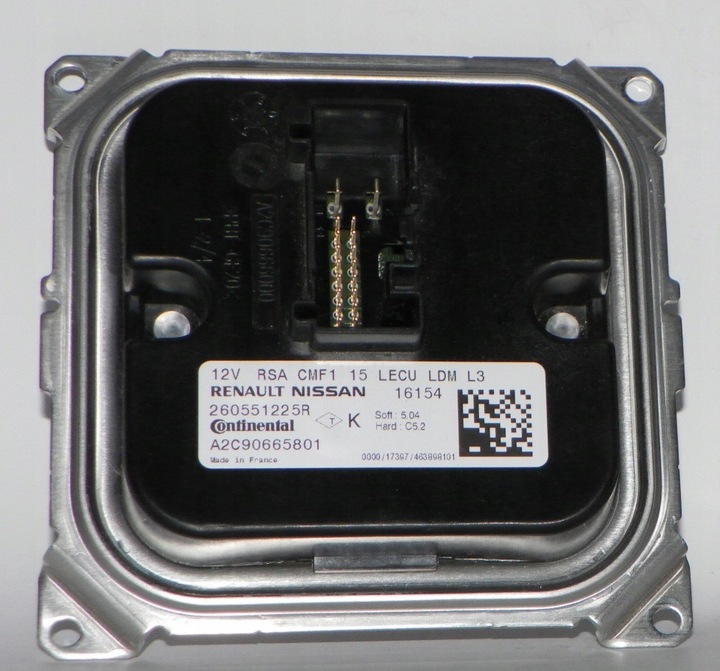 фото №1, Модуль led перетворювач talisman xfd a2c90665801 260551225r оригінальний номер