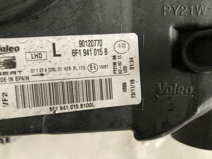 фото №10, Лампа передня ліва led seat ibiza arona v 5 оригінал 6f1941015b