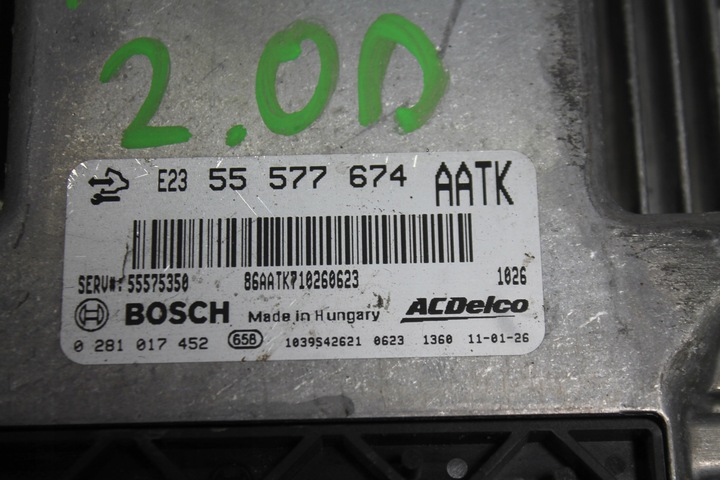 фото №8, Комп'ютер двигуна 55577674 opel astra iv 2.0 cdti
