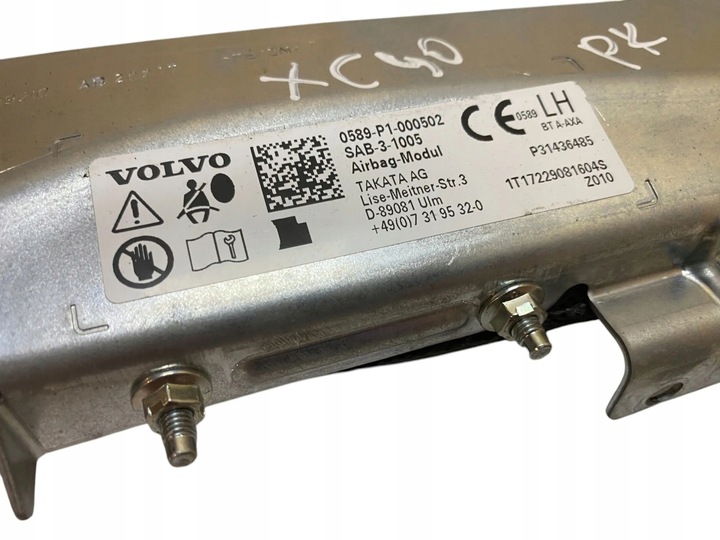 фото №8, Volvo xc90 повітряна подушка подушка безпеки сидіння