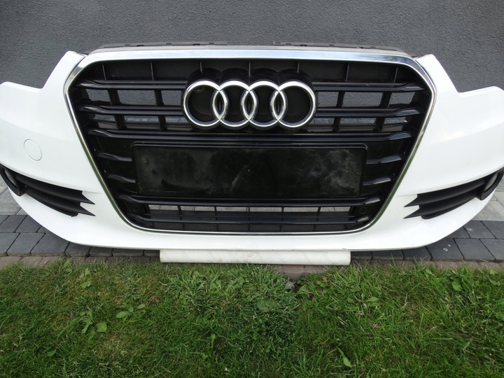 фото №4, Audi a6 c7 2011-2014 бампер переднее перед pdc ly9c белый оригинал