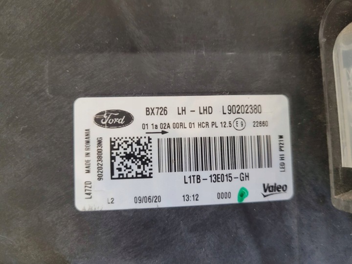 фото №7, Фара ліва повний led ліве ford puma mk2 ii 2 l1tb13e015gh оригінал oem