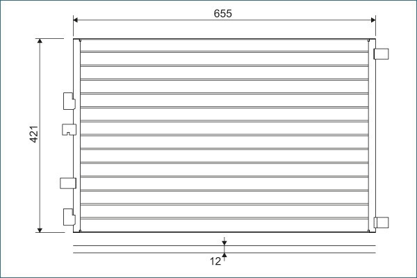 фото №11, Конденсатор r.megane valeo 818002 конденсатор, кондиционер
