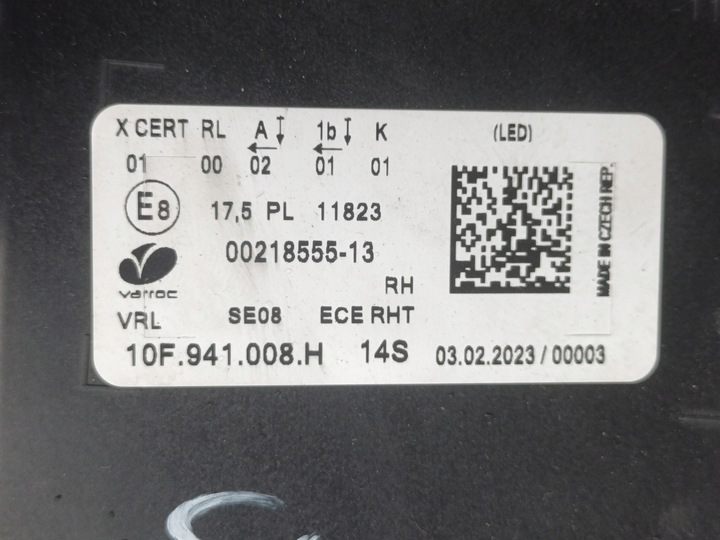 фото №10, Лампа передняя правая seat cupra born перед правые eu