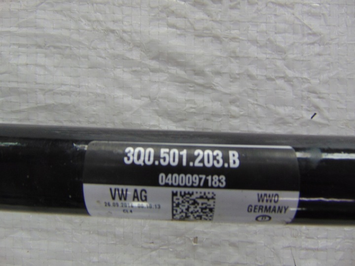 фото №4, Vw passat b8 полуось левая зад 4x4 3q0501203b