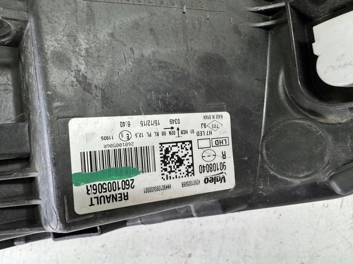 фото №12, Лампа правая перед renault megane iv 4 16-