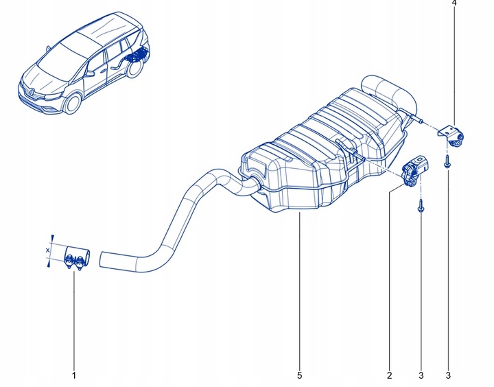 фото №1, Глушитель конечный renault ecpace v 2016- 201006474r