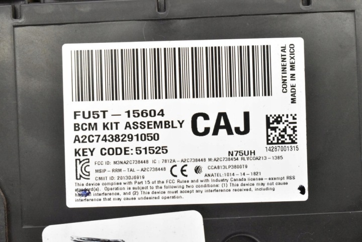 фото №10, Блок керування  модуль bcm fu5t15604caj ford mondeo mk5 2.0 tdci 150 km 14-20