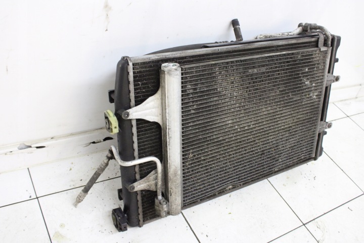 фото №8, Комплект радиатор вентилятор seat ibiza iii рестайлинг 2008r 1.9 tdi 6q0121253r