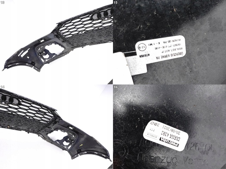 фото №14, Audi q5 80f sportback s-line рестайлінг 20-24 бампер бампер + решітка радіатора решітка перед