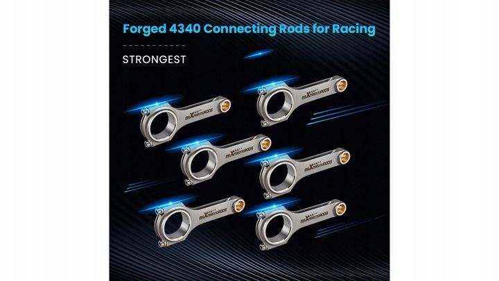 фото №8, Кованые шатуны toyota supra 2jz-gte 2jz-ge 2jz maxpeedingrods