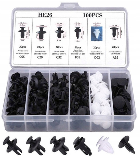 фото №2, Клипсы клипсы клипсы автомобильные do автомобиль обивка автомобильной rozporowe