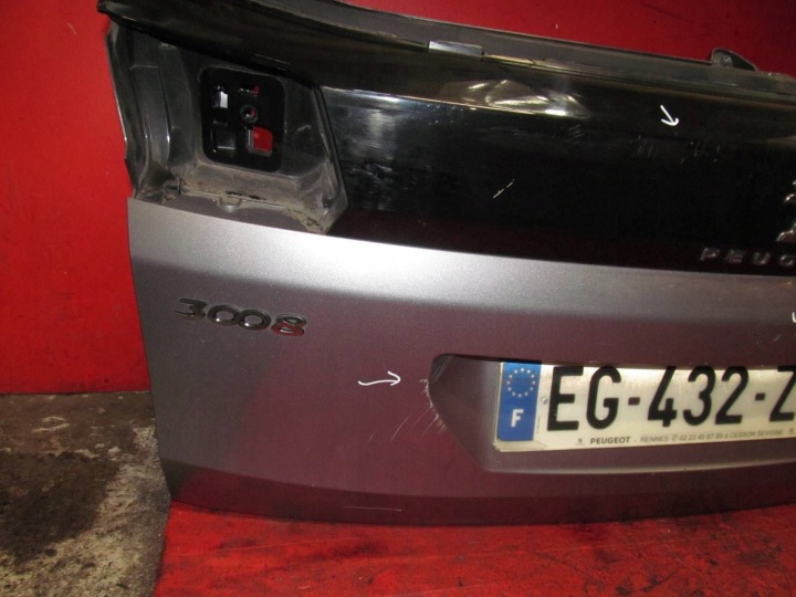 фото №9, Peugeot 3008 ii 2 16- кришка багажника зад задня