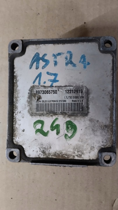 фото №7, Блок управления двигателя компьютер opel astra g corsa c 1.7 dti 12212819