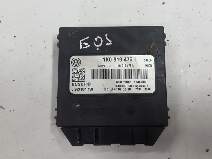 фото №1, Vw eos 06-10r scirocco iii модуль блок управления pdc 1k0919475l