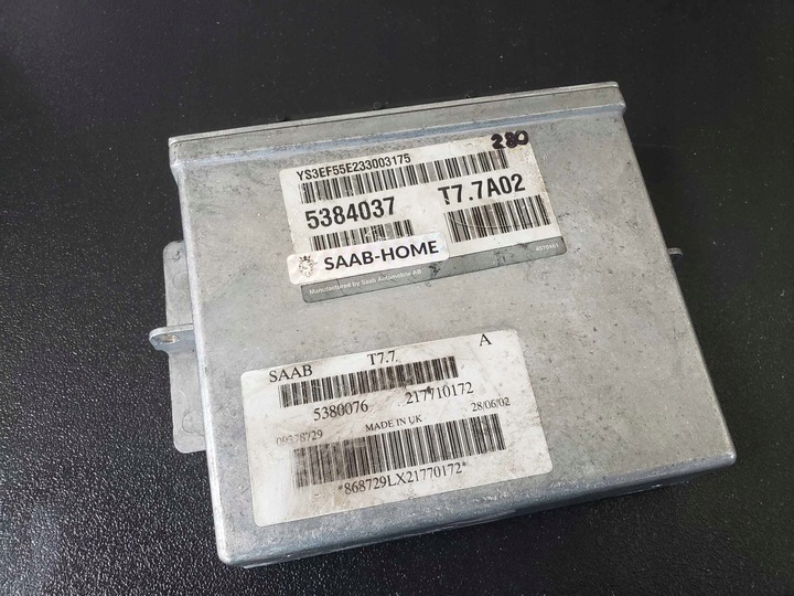 фото №1, Комп'ютер блок керування ecu saab 9-5 95 5384037 t7.7a02