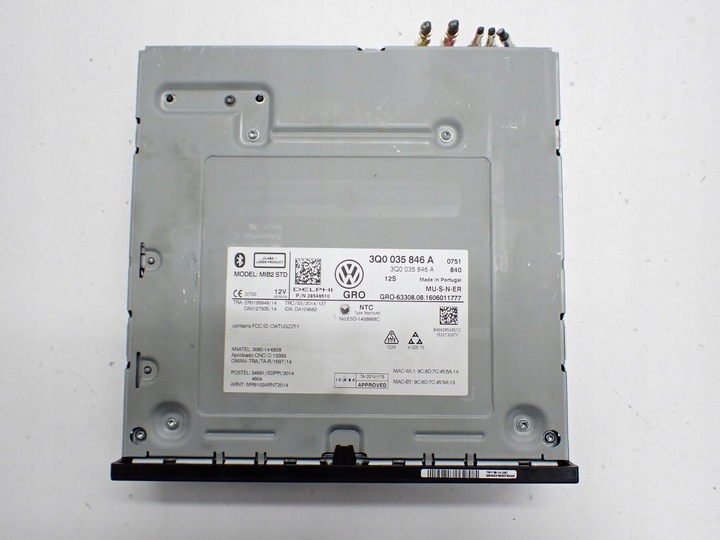 фото №8, Радио навигация навигация дисплей европа 3q0035846a vw touran ii iii 5t 16r