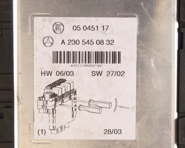 фото №8, Блок управления модуль sam mercedes sl r230 a2305450832