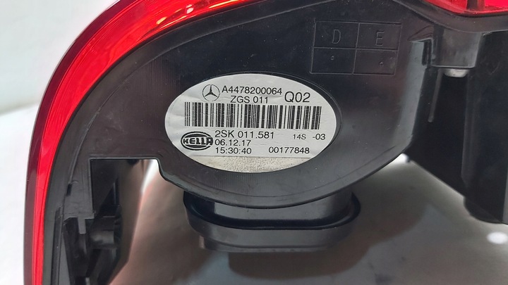 фото №7, Лампа левая зад задняя mercedes vito v-klassa a447