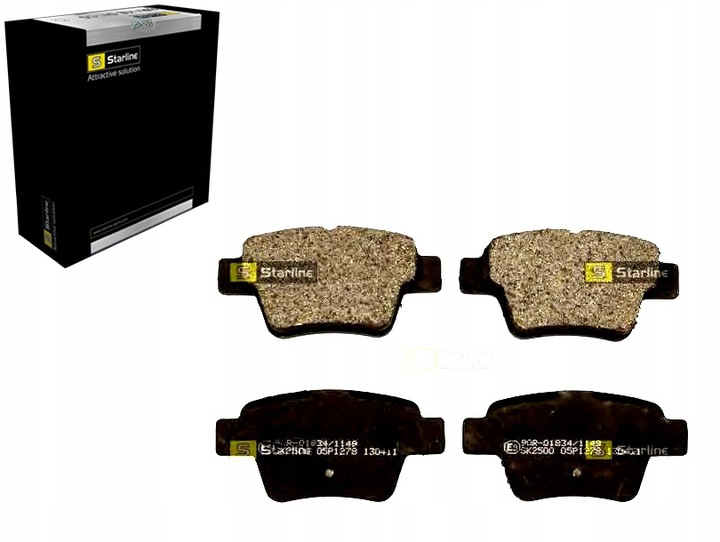 фото №1, Комплект гальмівні колодки гальмівних starline 425322 425398 + набір kolizja #23