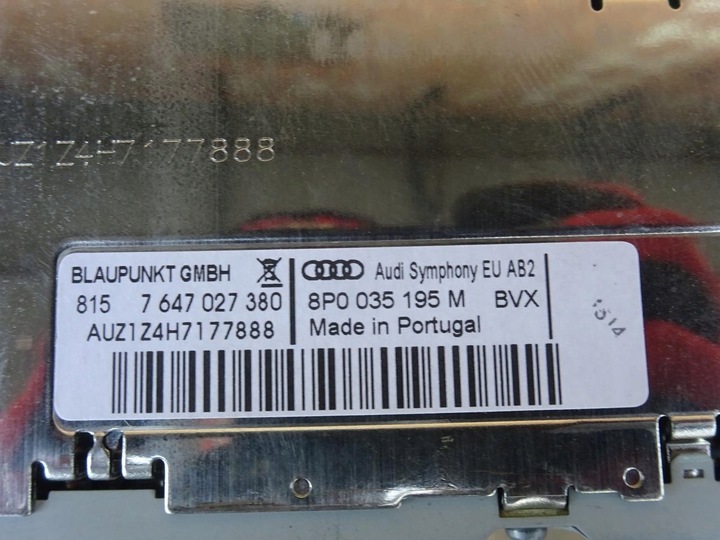 фото №10, Audi a3 8p рестайлінг 08-12 радіопрогравач радіо cd symphony 2din код 8p0035195m