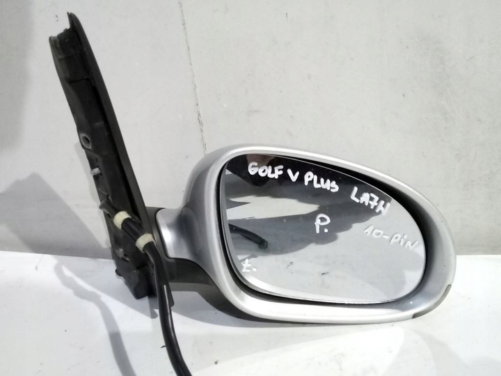 фото №6, Vw golf v plus зеркало правые el. la7w 10 pin