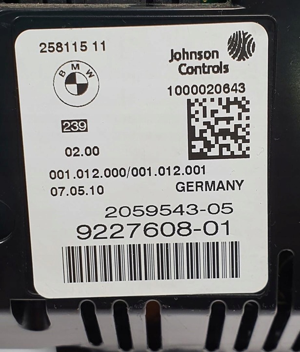 фото №8, Спідометр  прилади obrotomierz bmw 5 f10 4.4 v8 9227608 європа