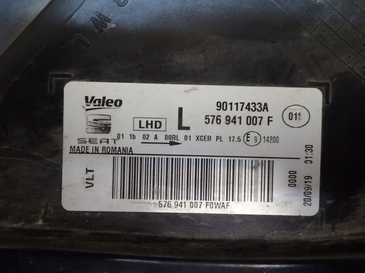 фото №2, Лампа перед ліва seat ateca повний led 576941007f