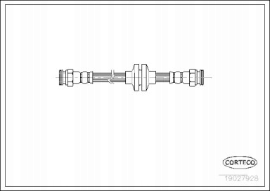 фото №2, Corteco 19027928 шланг тормозной гибкий