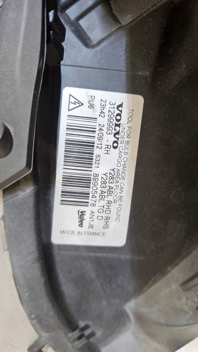 фото №9, Фара права перед передня volvo v60 s60 ii ксенон uk англієць 31299993