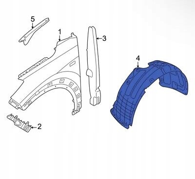 фото №1, Подкрылок передние перед правые левая ниша колёса hyundai tucson 2020- новое usa
