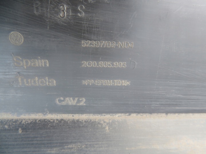 фото №13, Vw polo iv spolier накладка бампера перед 2g0805903d