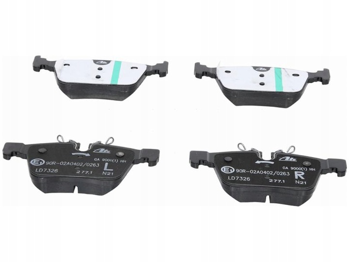 фото №1, Тормозные колодки зад land rover range rover evoque 1.5-2.2 11-19 velar 2.0 3.0 17-