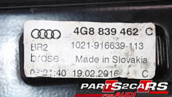 фото №9, Механізм підйомник вікна зад audi a7 4g8839462c