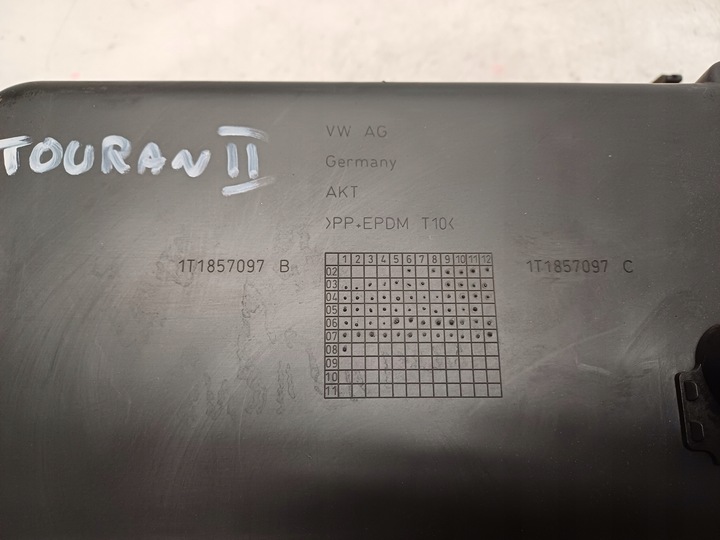 фото №7, Vw touran 1 i 03-15 бардачок пасажира 1t1857101a