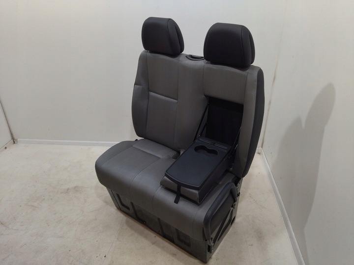 фото №9, Оббивка сидіння пасажира диван роздільна підсклянник сірий vw crafter 12-16r