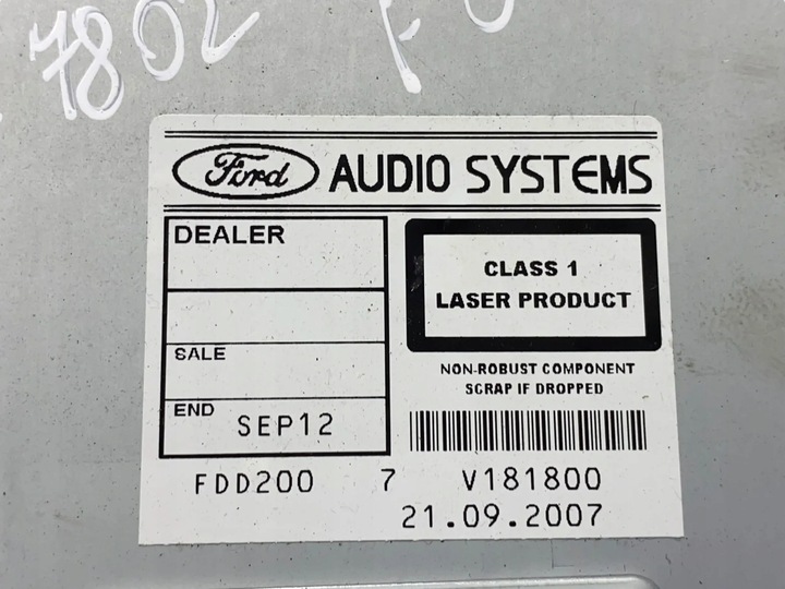 фото №9, Ford focus 1800cm3 2007 радіоприймачі хетчбек 7m5t18c815ba