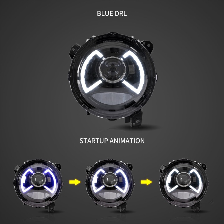 фото №8, Фара лампи 9'' led vland jeep wrangler jl 2018-23