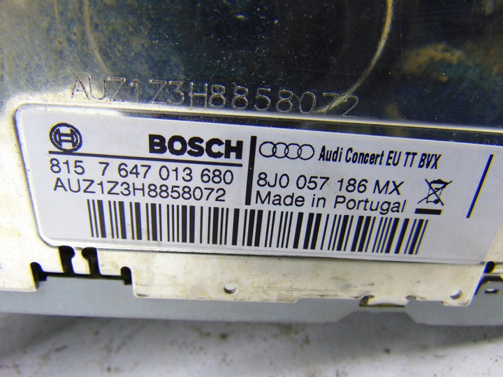 фото №7, Радио cd audi concert 1 din audi tt 8j 8j0057186mx