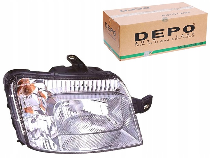 фото №1, Dep661-1141r-ld-em фара fiat panda h4/w5w/py2