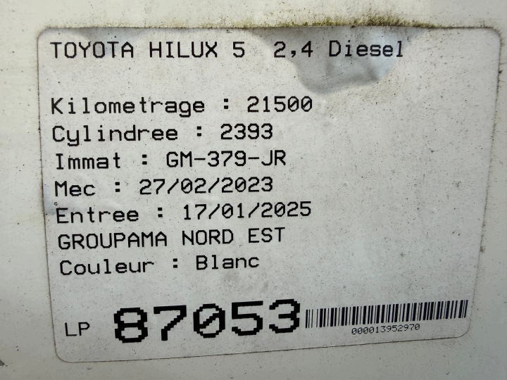 фото №14, Toyota hilux viii od 2015r поворотник led левого зеркало европа