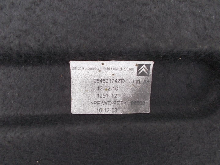 фото №7, Полка багажника задняя зад citroen c4 i 5 дверь 2004-2008r 96462174