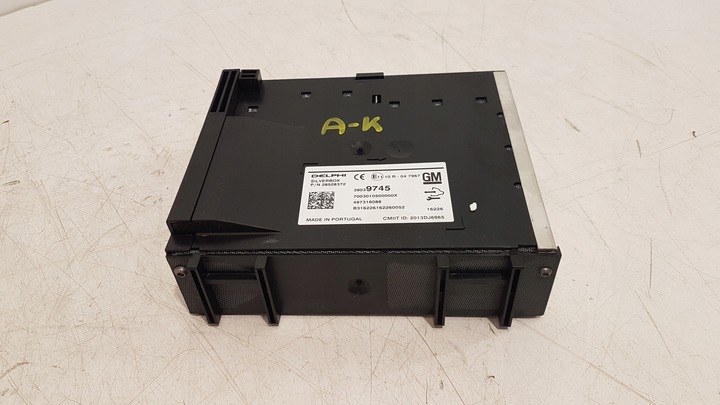 фото №1, Opel astra k модуль блок управления усилитель радио 39039745