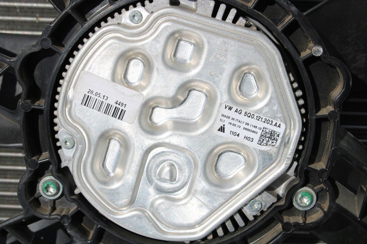 фото №7, Vw радіатор основний  5q0121251em клімат 5q0816411n + вентилятор 5q0121251ej 5q0