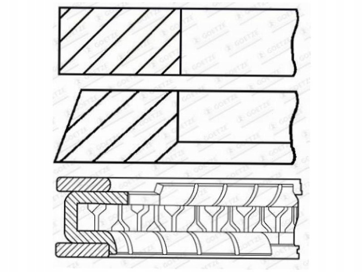 фото №2, Кольца поршневые renault modus grand modus 1.1 logan ii 1.1 wind 1.1