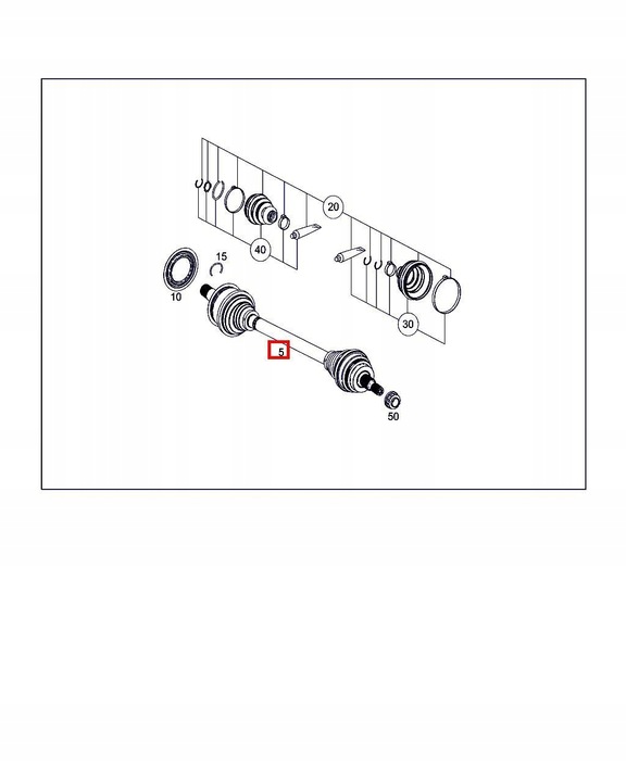 фото №6, Полуось левый зад mercedes vito w447 2.2 cdi a4473503900