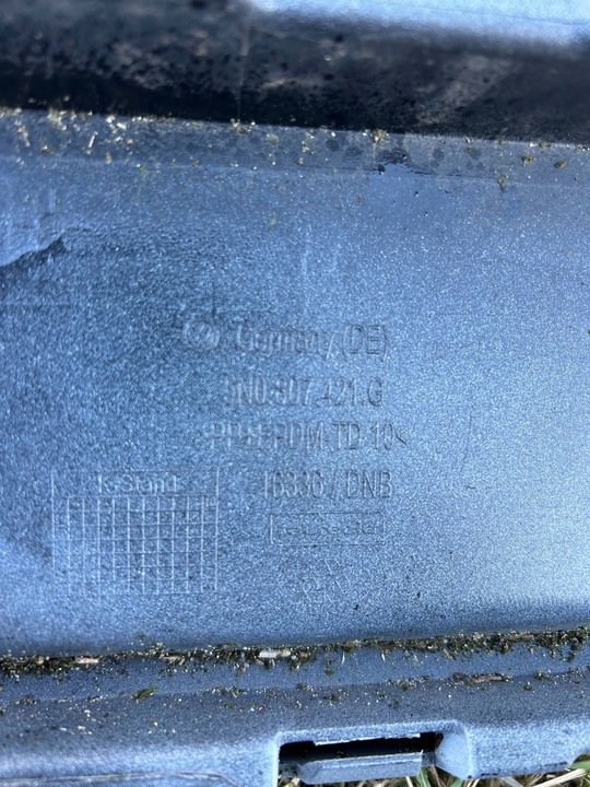 фото №6, Vw tiguan i рестайлинг бампер задний зад белый 5n0807421g