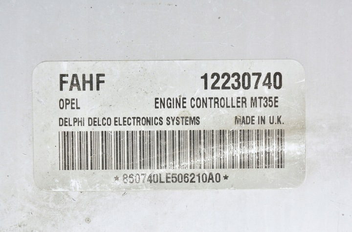 фото №3, Компьютер opel astra h 1.6 16v fahf 12230740