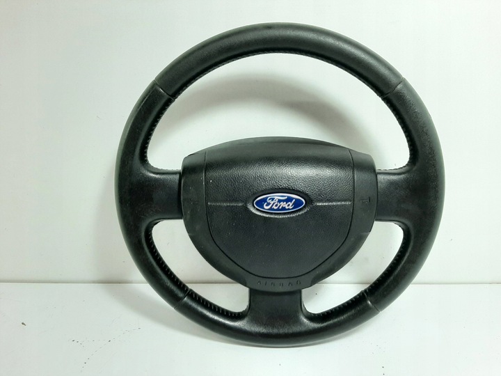 фото №11, Ford fiesta mk5/mk6 рестайлінг 06r кермо шкіра подушка подушка безпеки 6s6a-a042b85