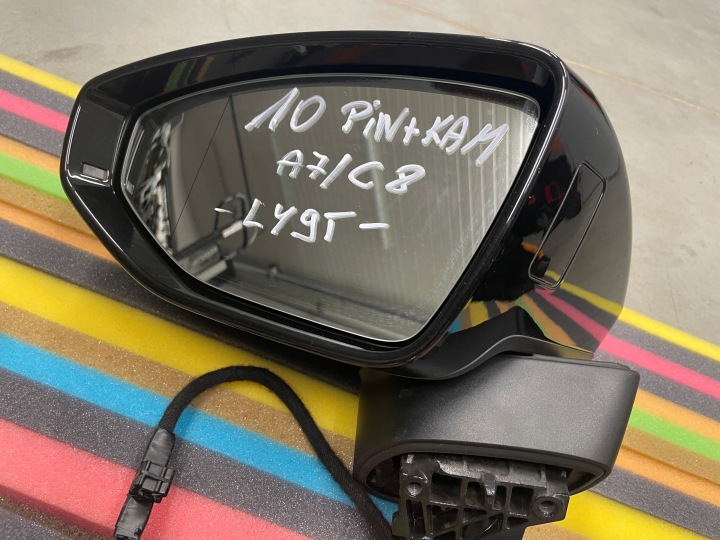 фото №11, Дзеркало ліве a7 c8 10 pin + 1 камера асистент оригінал ly9t
